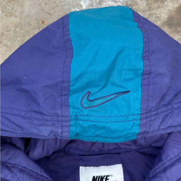 Rare Vintage 90s Nike Hooded Insulated Jacket - White Tag Era - Picture 4 of 13